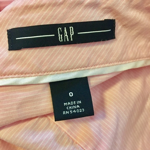 GAP Striped Light Pink Button Down Shirt - Picture 4 of 4